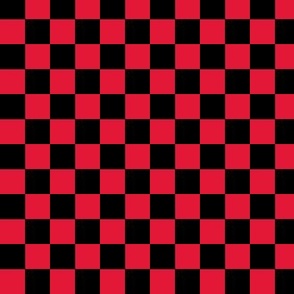 Red and outlet black checkers